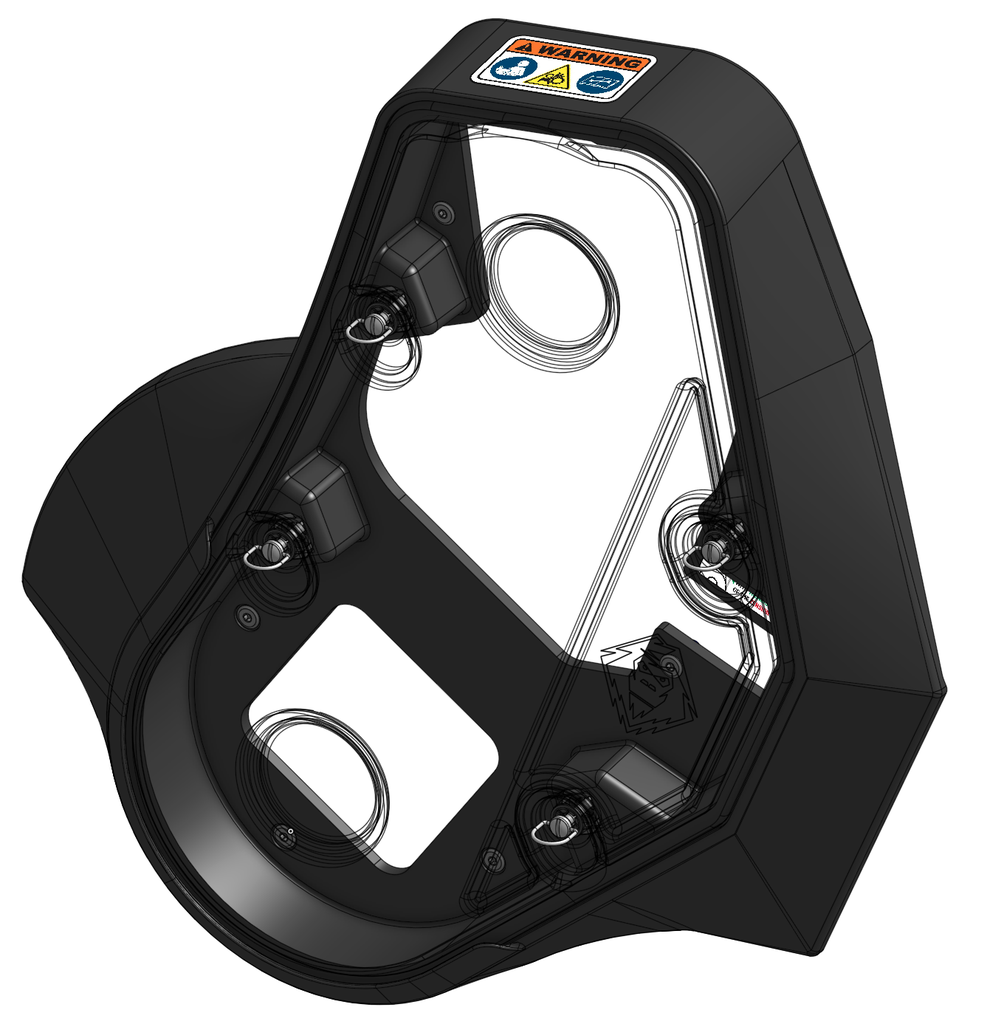 BELT DEFLECTOR ASSY WITH COVER ASSY - FR/MT | YETI SnowMX
